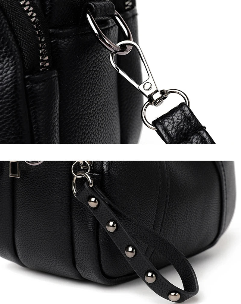 PU Leather Casual Crossbody Bag for Women | Shell Purse & Handbag (Lady Luxury Design Small Shoulder Messenger Bag) Luxegan