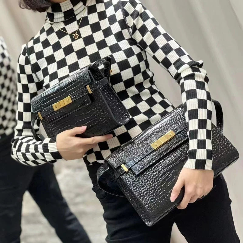 Women's Luxury Designer Handbag | Top Quality Real Leather Underarm Bag & Crossbody Bag Luxegan