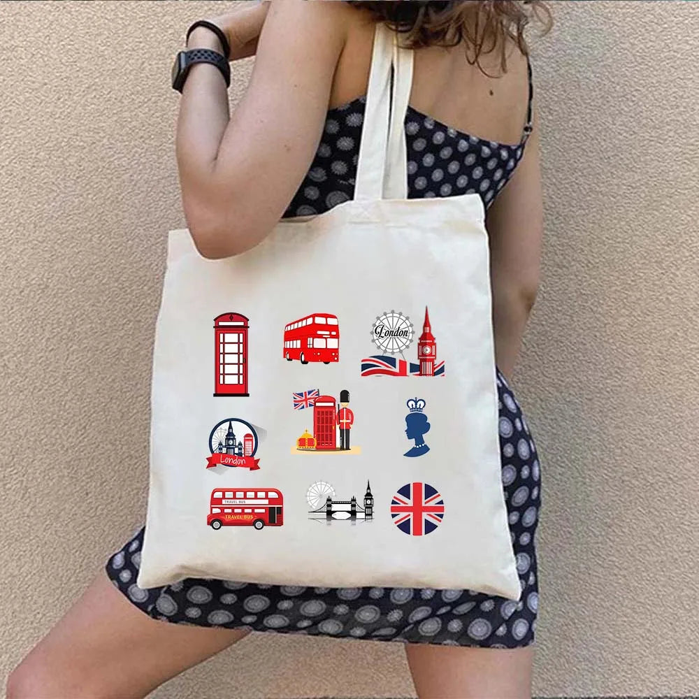 Woman's Large Capacity Canvas Tote Bag | Stylish Travel & Shopping Shoulder Handbag (Work, Gym, Grocery, Eco-Friendly) Luxegan