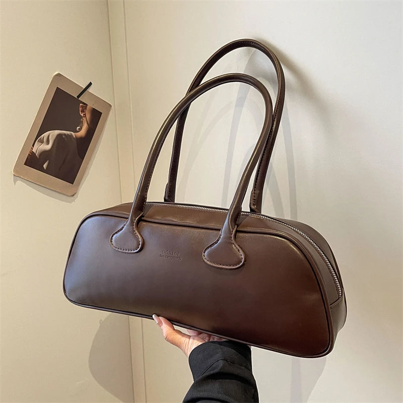High-Quality Portable Women's Underarm Bag | Simple Designer Shoulder Bag & PU Leather Handbag Luxegan