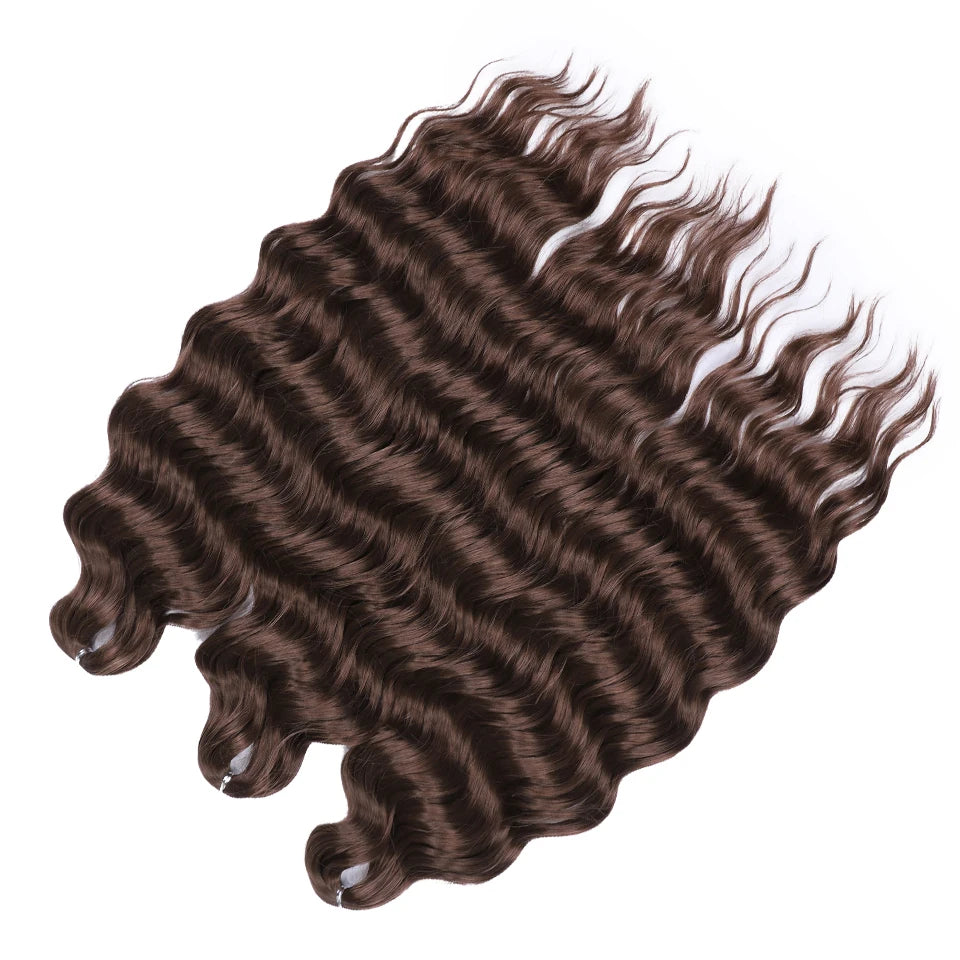 Loose Deep Wave Crochet Hair | 24-Inch Synthetic Braiding Hair Luxegan