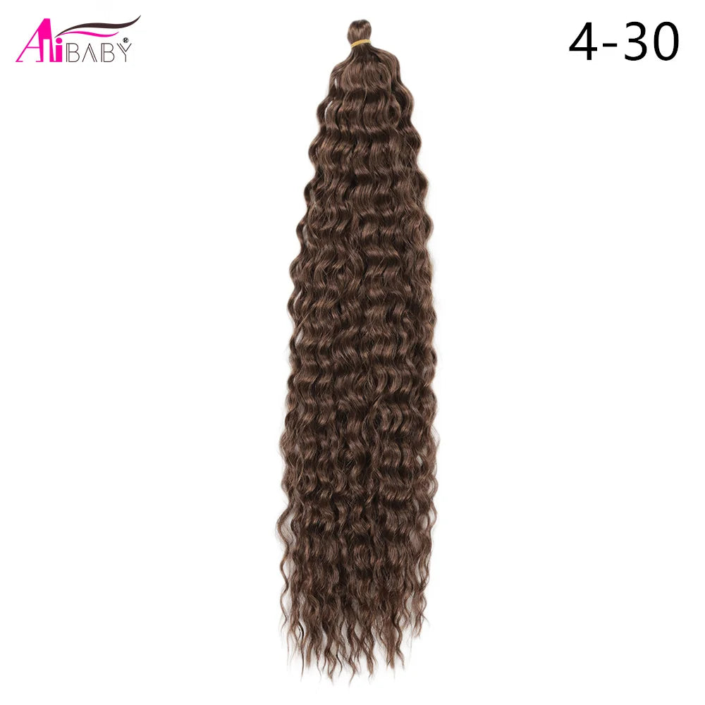 Ariel Curl Crochet Hair 22in – Ocean Wave Ombre Braiding Hair | 100g | 38 Colors | 1 or 3 Pcs - view 36