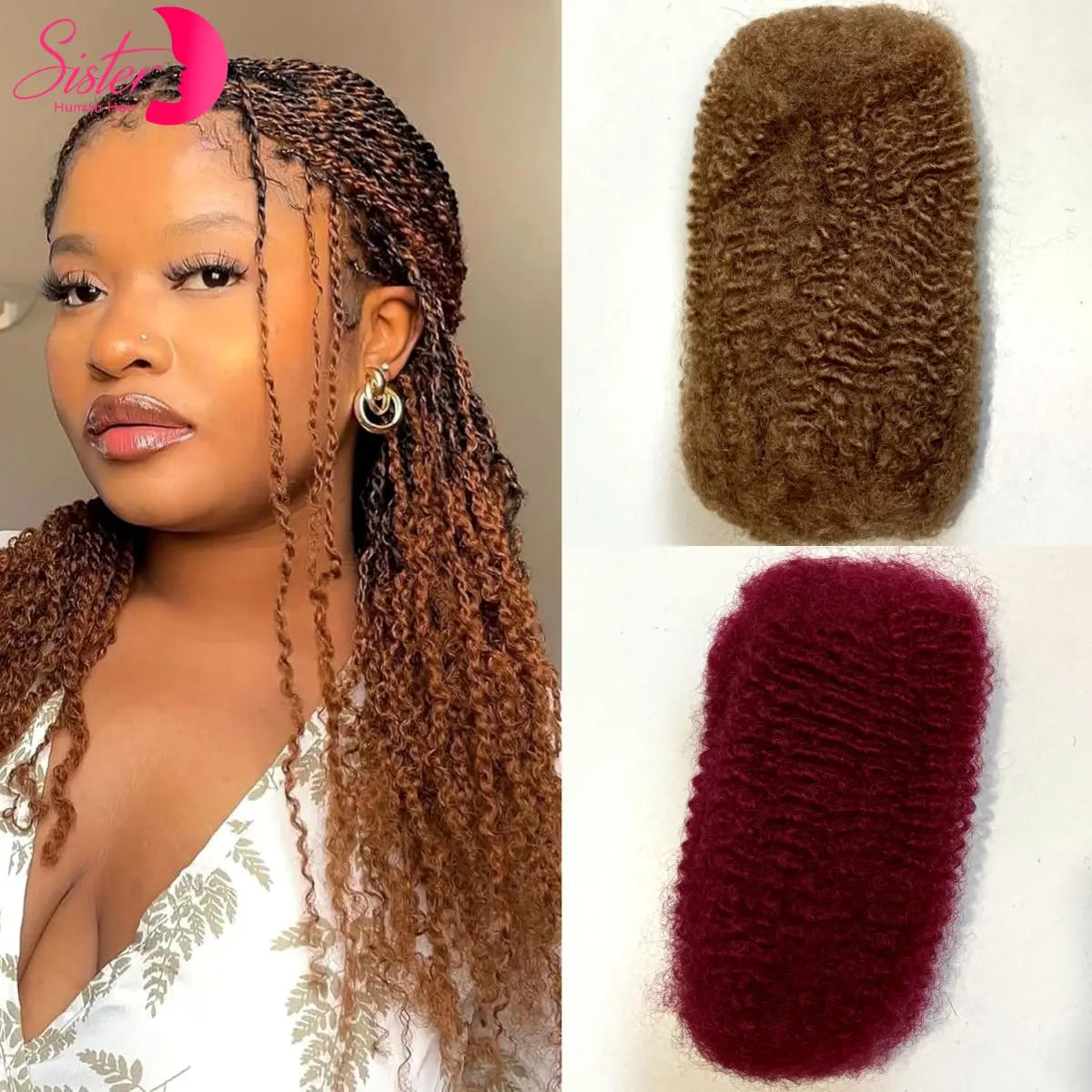 4C Afro Kinky Human Hair Bulk | Locs, Twists & Braids Extensions | 10-18in