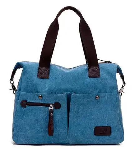 New Arrive Women's Vintage Canvas Messenger Bag | Large Casual Tote Handbag & Crossbody Shoulder Bag for Ladies (Travel Bag) Luxegan
