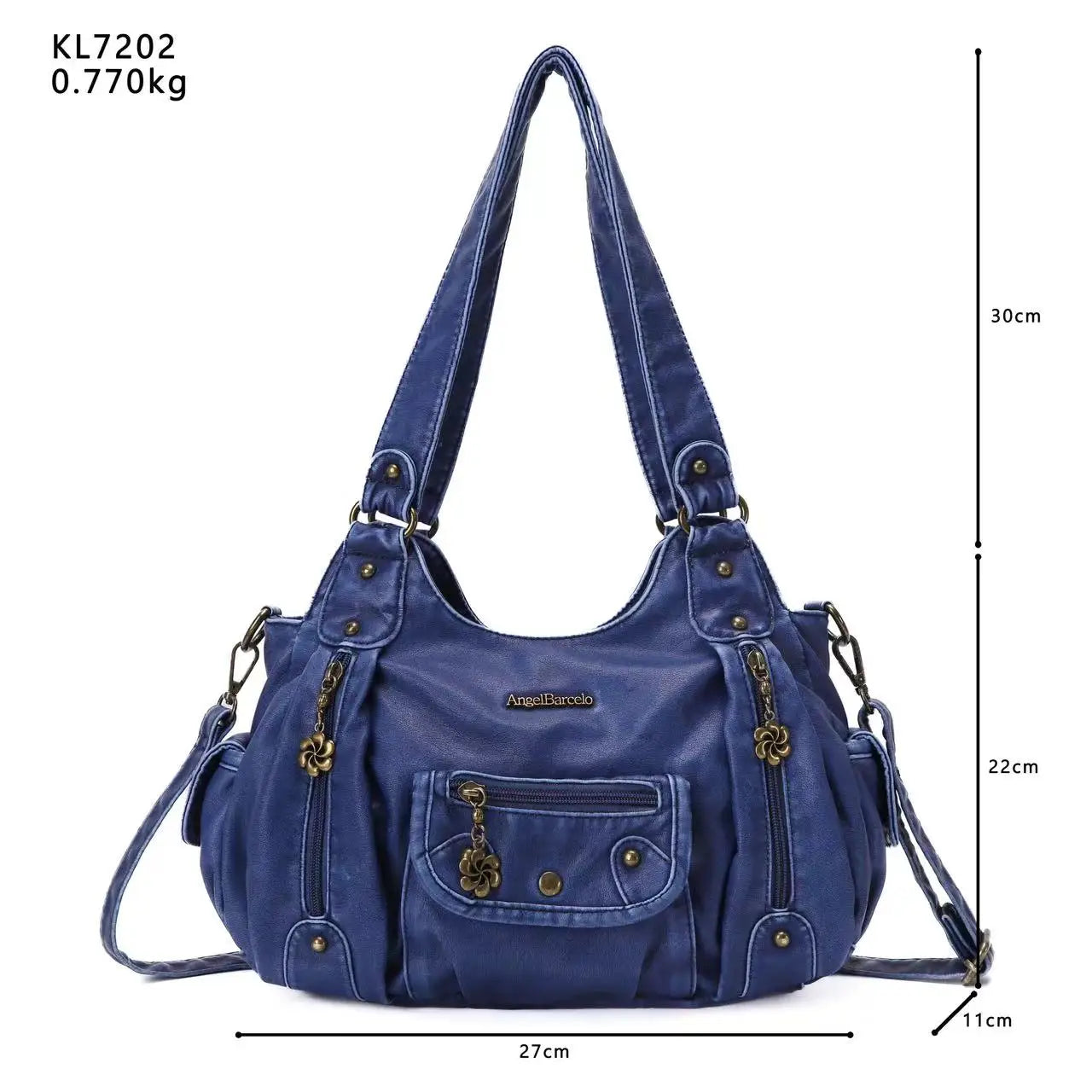 Fashion Women's PU Leather Top-Handle Handbag | Soft Satchel Shoulder Bag & Crossbody Purse (Female Hᴏbos Style) Luxegan