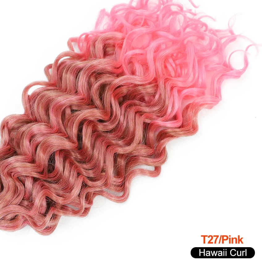 Deep Wave Twist Crochet Hair | Ombre Afro Curls Braiding Extensions | 18–24 Inches Luxegan