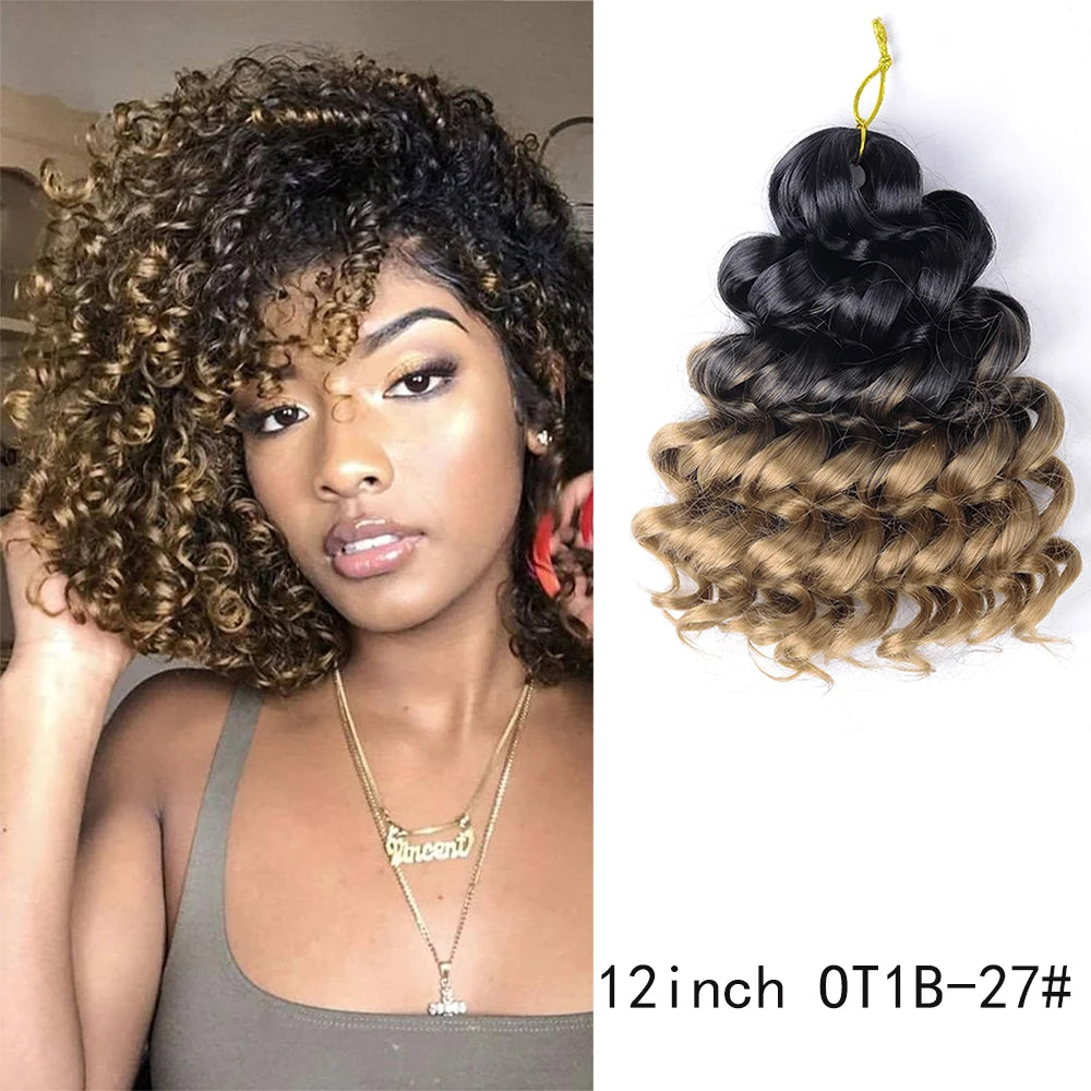 12-Inch Italian Curls Crochet Braiding Hair – Loose Wave | Pre-Stretched | 68 Colors | 75g & 100g - view 18