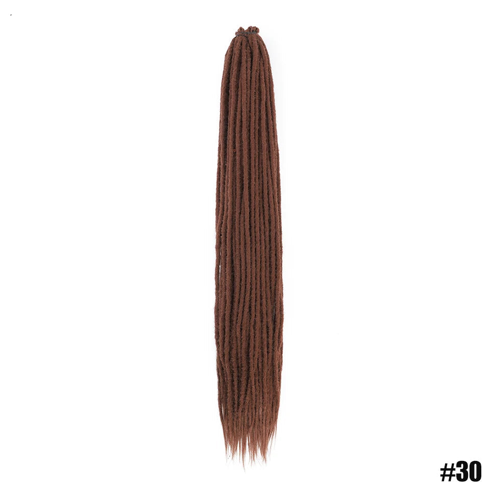 Synthetic Dreadlock Extensions – Handmade Crochet Hair 24" & 36" Luxegan