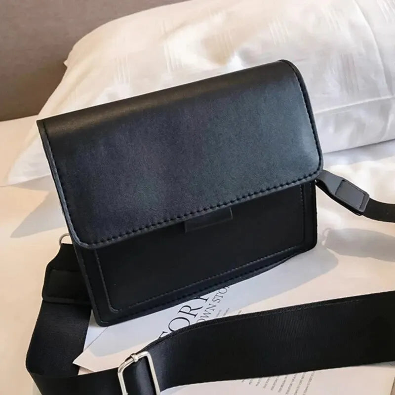 Classic Designer PU Leather Crossbody Bag for Women Travel Handle Handbag | Fashion Shoulder Messenger Bag Ladies Small Flap Bag Luxegan