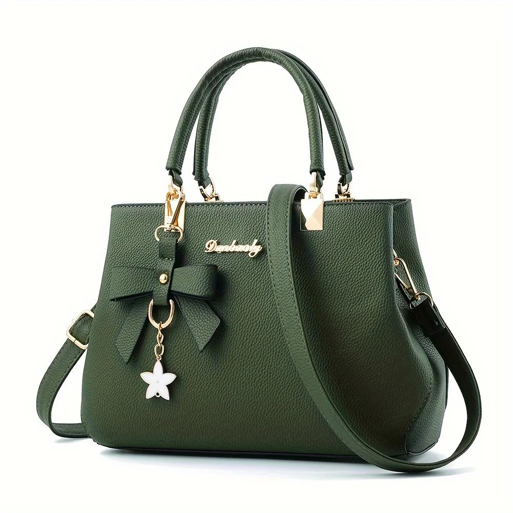 Elegant Shoulder Bag with Bowknot Decoration | Fashion Handbag for Work & Party Luxegan