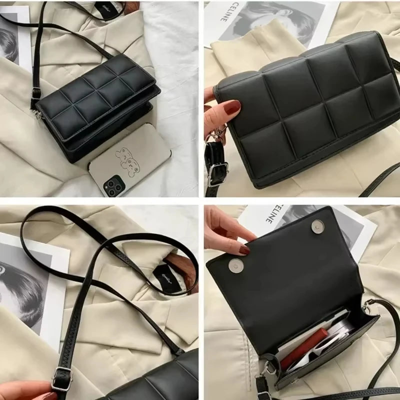 Fashion Brand Designer Women's Shoulder Bag | Small PU Leather Female Crossbody Bag & Trend Classic Handle Handbag Luxegan
