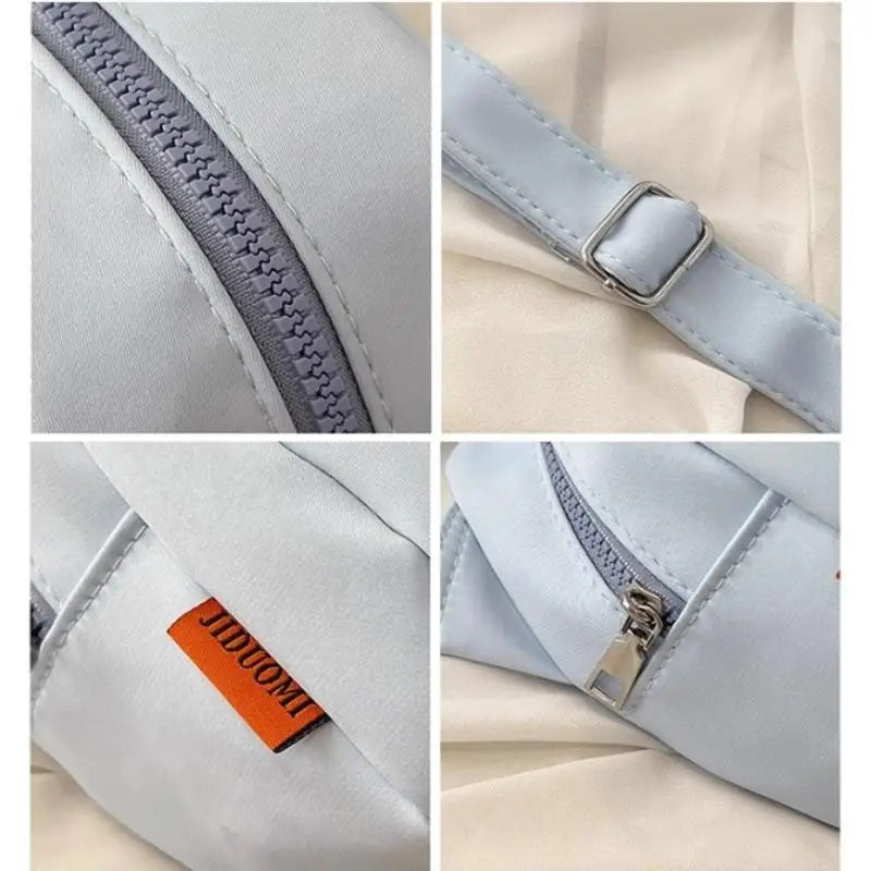 Lightweight Waterproof Shell Bag | Sophisticated "Large Capacity" Silhouette | Elegant Canvas & PU Crossbody | "Dignified" High-Performance Unisex Essential for Radiant Versatile Styling Luxegan