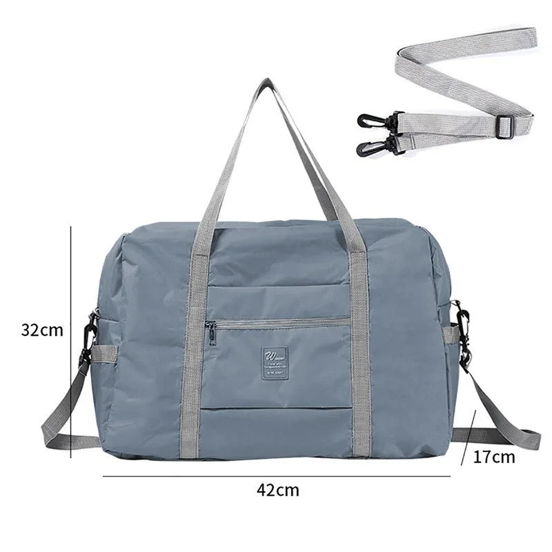 Large Capacity Foldable Travel Bags | Waterproof Handbags & Luggage Organizer Luxegan