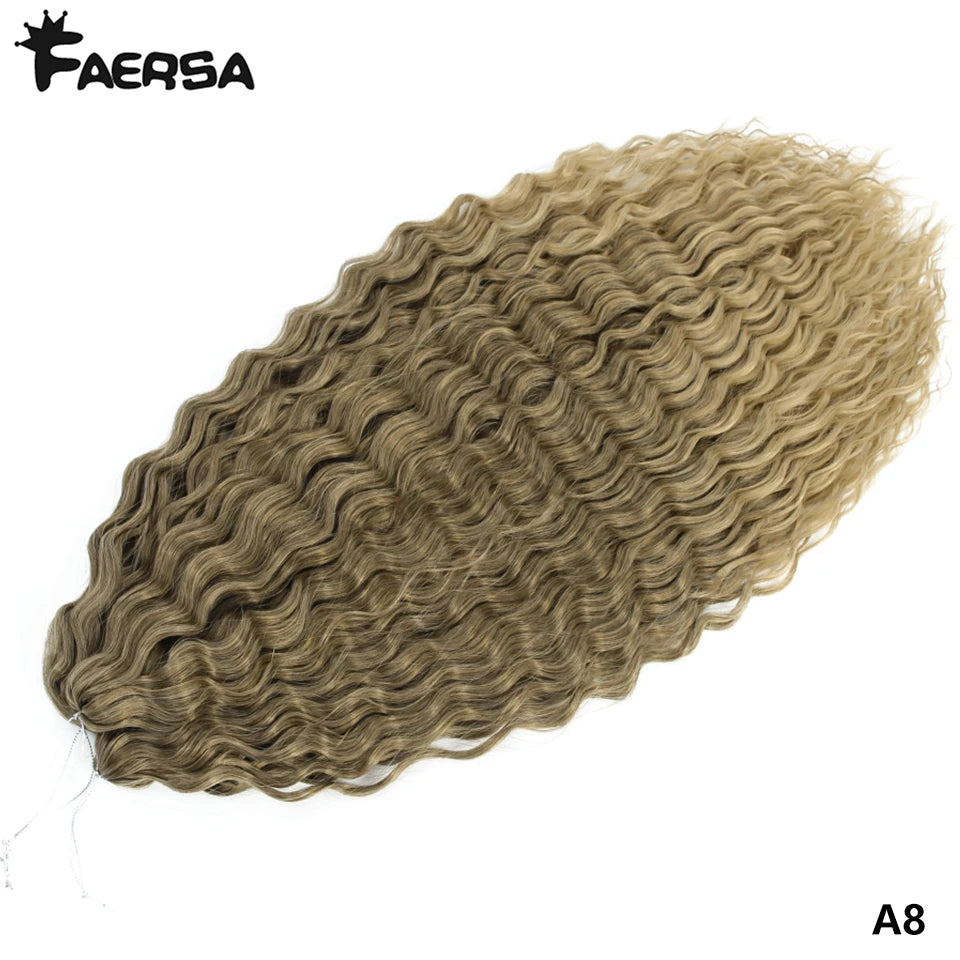 Water Wave Synthetic Crochet Hair | 22–30 Inch