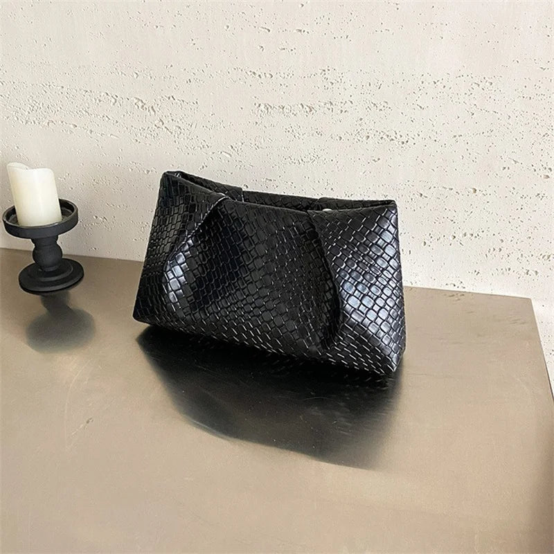 Bolso de mano multifuncional de moda para mujer, cartera de noche con patrón en relieve, gran capacidad, bolsillo para teléfono, monedero de lujo para mujer