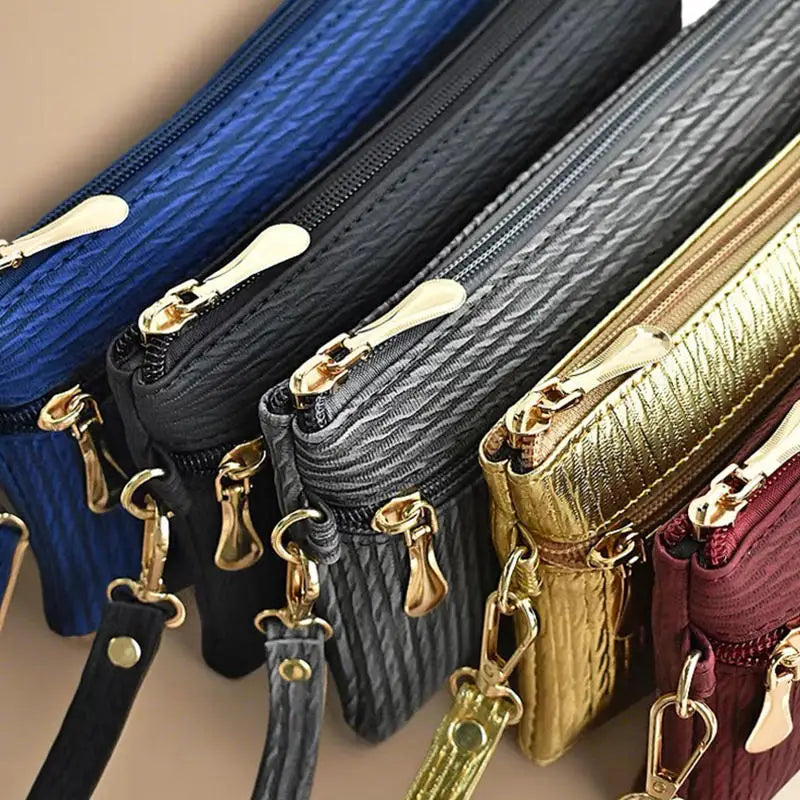 Women's Zipper Bag | Simple Coin Purse & Small Square Handbag Luxegan