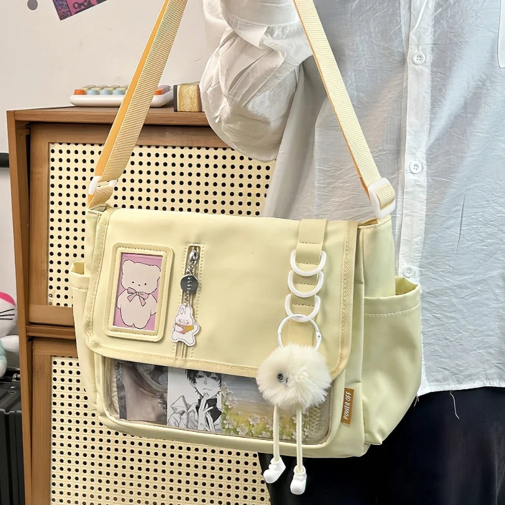 Polyester Solid Itabag | Moderate Harajuku Y2K Satchel Bag Luxegan