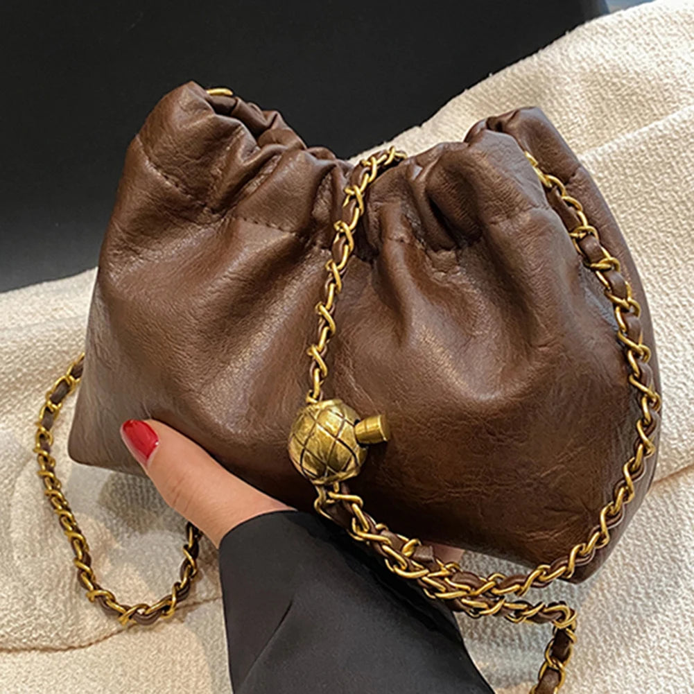 Women's Pleated Hobo Bag | PU Leather Crossbody Tote, Messenger Bag & Stylish Purse Luxegan