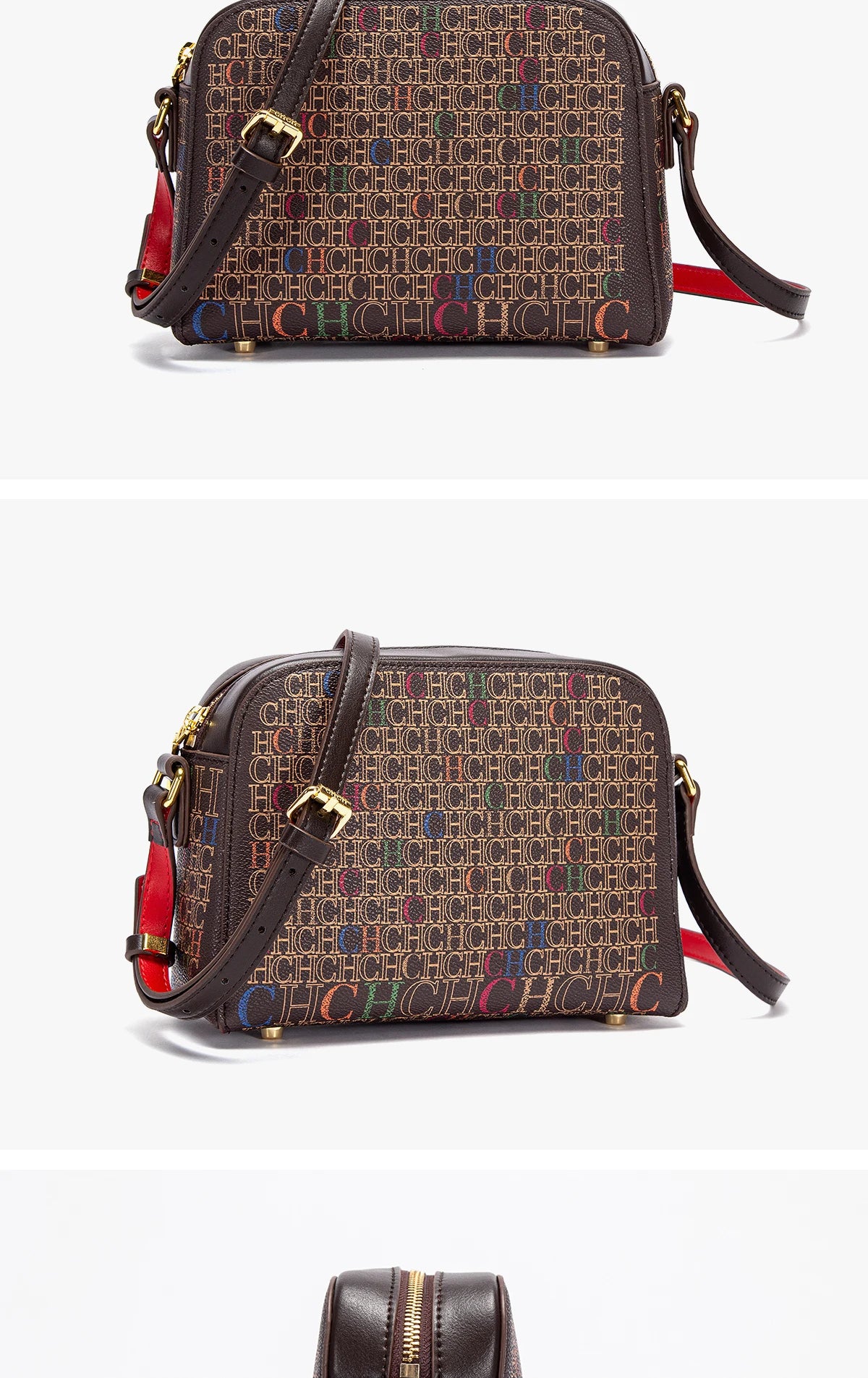 Classic Square Print Shoulder Bag | Soft PVC Designer Handbag Luxegan