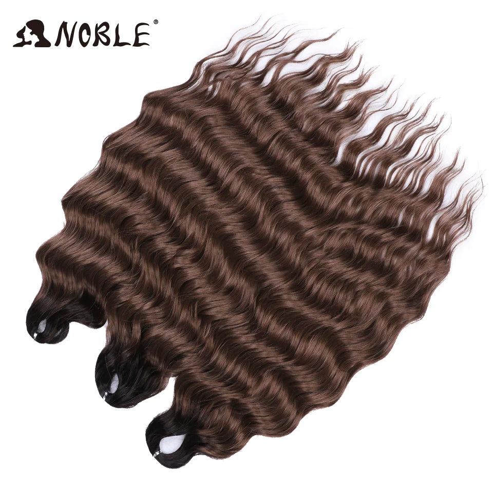 Synthetic Anna Curl Water Wave Crochet Braiding Hair – 24 Inch | 300g | 60 Strands | 88 Ombre & - view 3