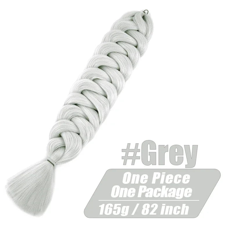 Wigundle Kanekalon Pre-Stretched Crochet Braiding Hair Extensions – Jumbo Braids for Women