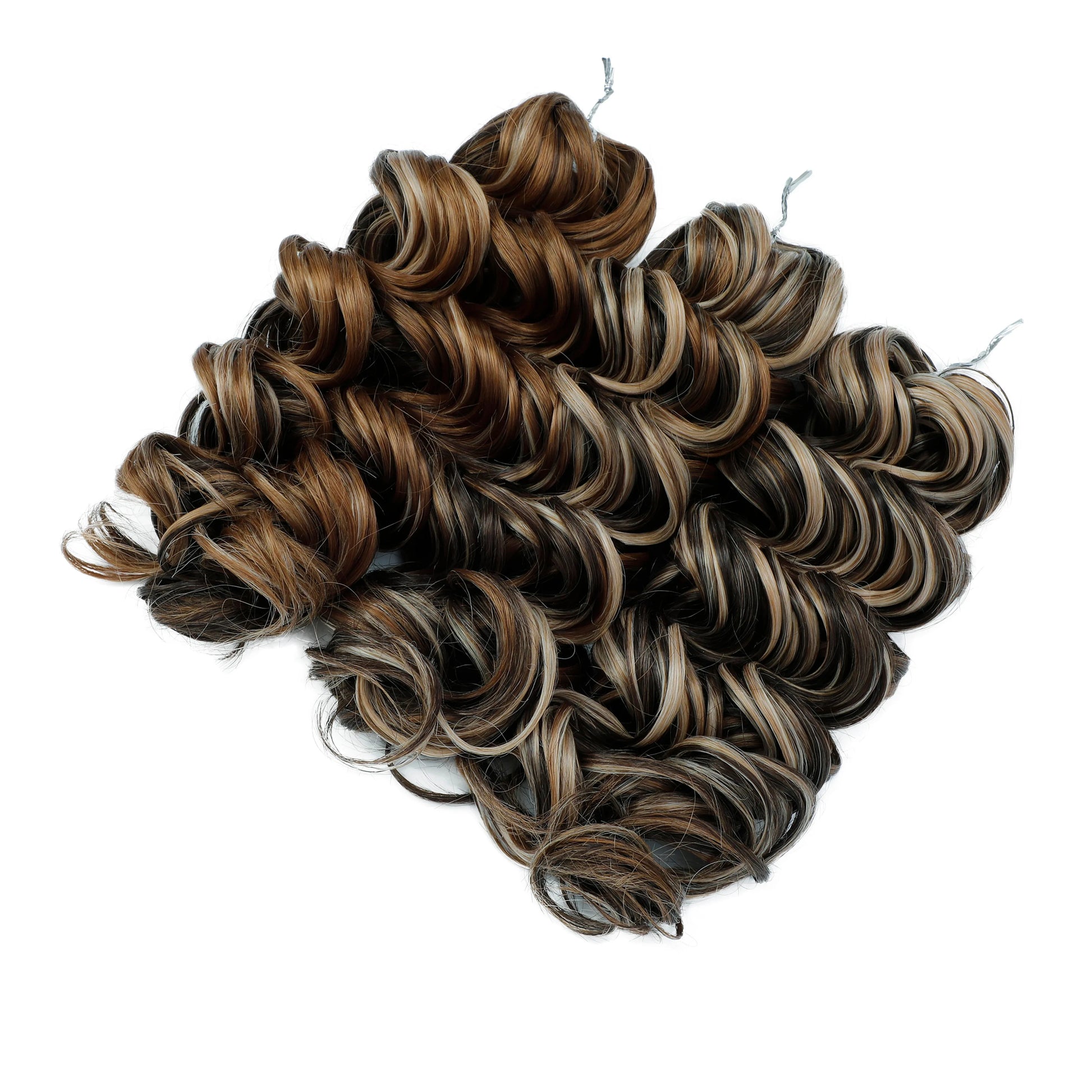 Ombre Deep Wave Twist Crochet Hair | Synthetic Braiding Hair | 12 Inches | 250g Luxegan