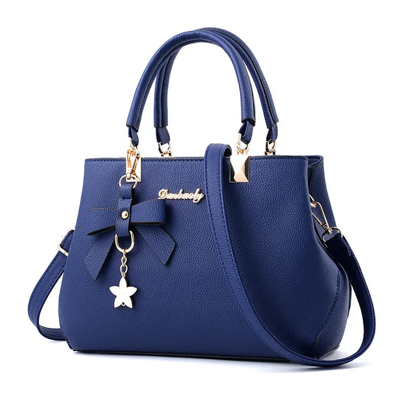 Elegant Fashion Shoulder Bag for Women | Luxury Designer Flower Handbag | Sweet Plum Bowknot Crossbody Bag | Versatile Casual Tote in 6 Vibrant Colors (Model ZWT3930) Luxegan