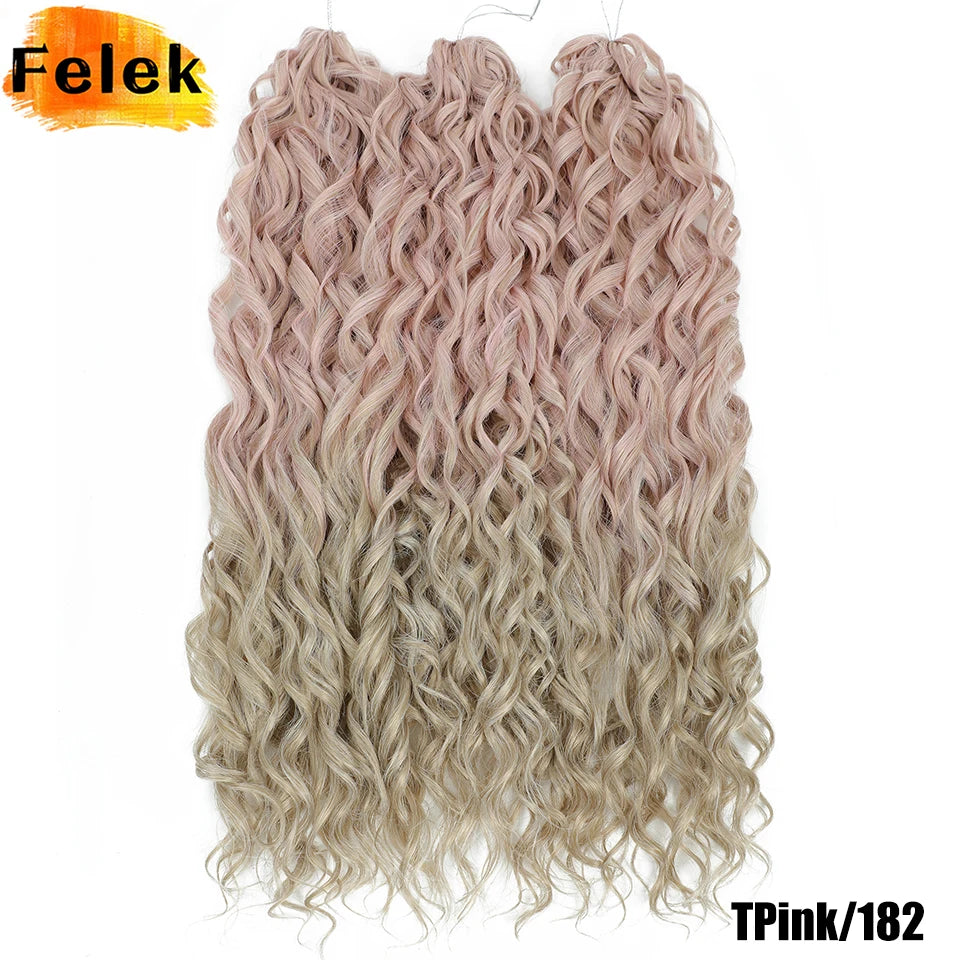 Jessica Hair Deep Wavy Twist Crochet Hair 22 Inch | 100G | 54 Colors | 3 Packs/Lot