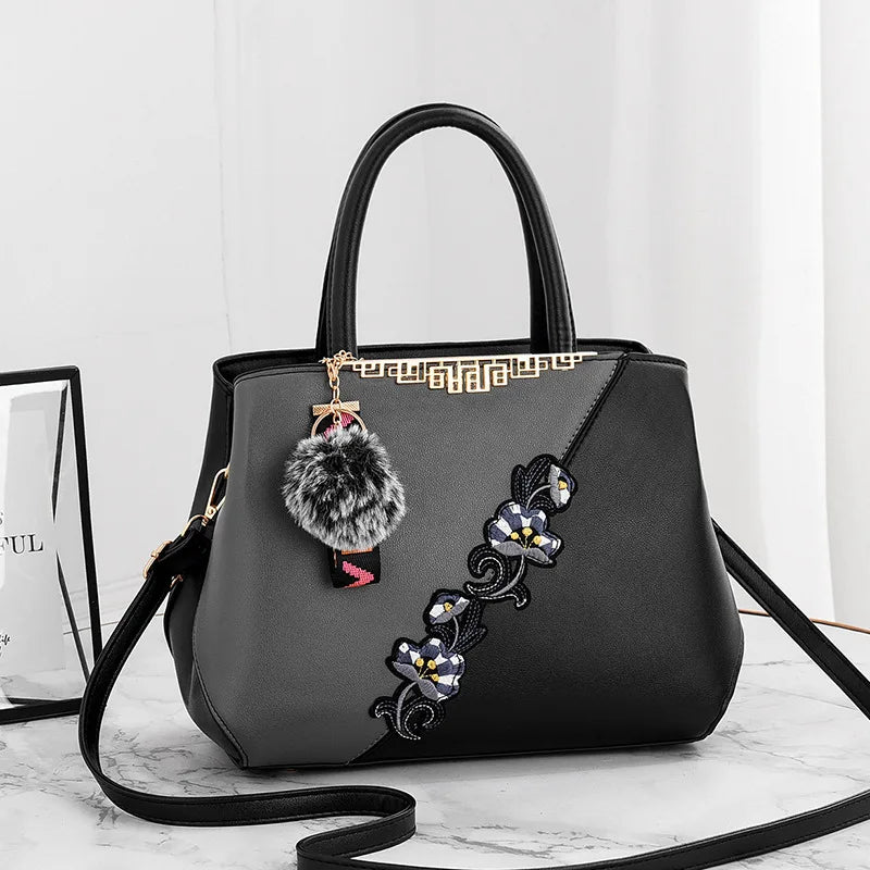 Designer Shell Handbag | Vintage Leather Shoulder & Top-Handle Bag Luxegan