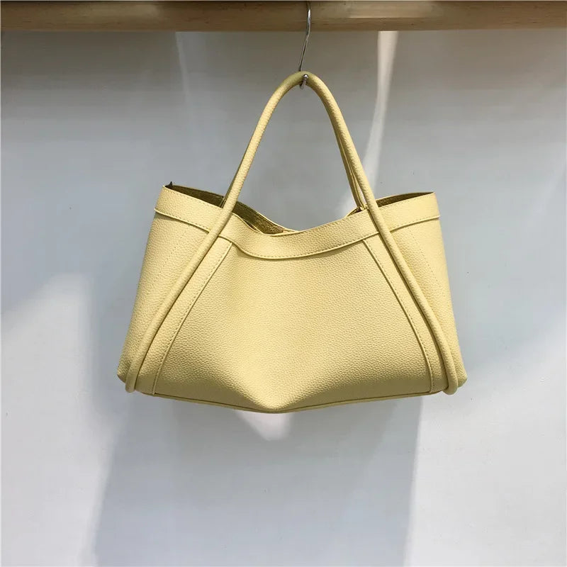 Fashionable Simple Korean Style Large Capacity Tote Bag | Versatile Crossbody Handbag & Mother-Child Commuting Bag Luxegan