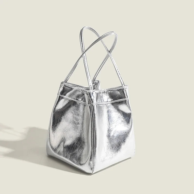 Bucket Bag for Women New Fashion Simple Handbag | Classic Versatile Trendy Top-Handle Bags Small Bag Luxegan