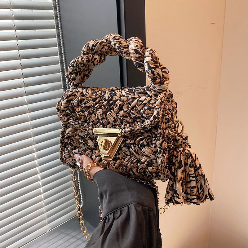 Soft Leopard Print Hasp Tote | Fashionable Casual Handbag Luxegan