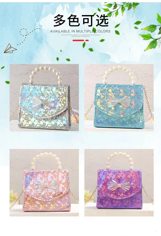 Fashion Children's Mini Box Handbag | Trendy Girls' Birthday & Festival Present | Structured PU Leather Shoulder Messenger Bag | Cute Kids' Keys & Coin Purse Luxegan