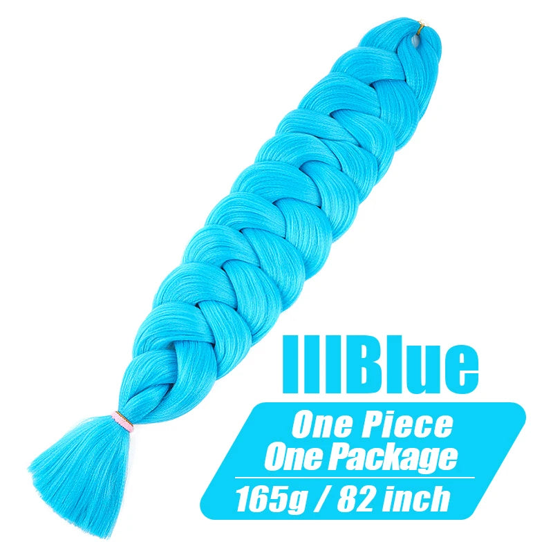 82-Inch XP Crochet Jumbo Braiding Hair – Pre-Stretched Kanekalon | Kinky Straight | 30 Colors | 1 - view 11