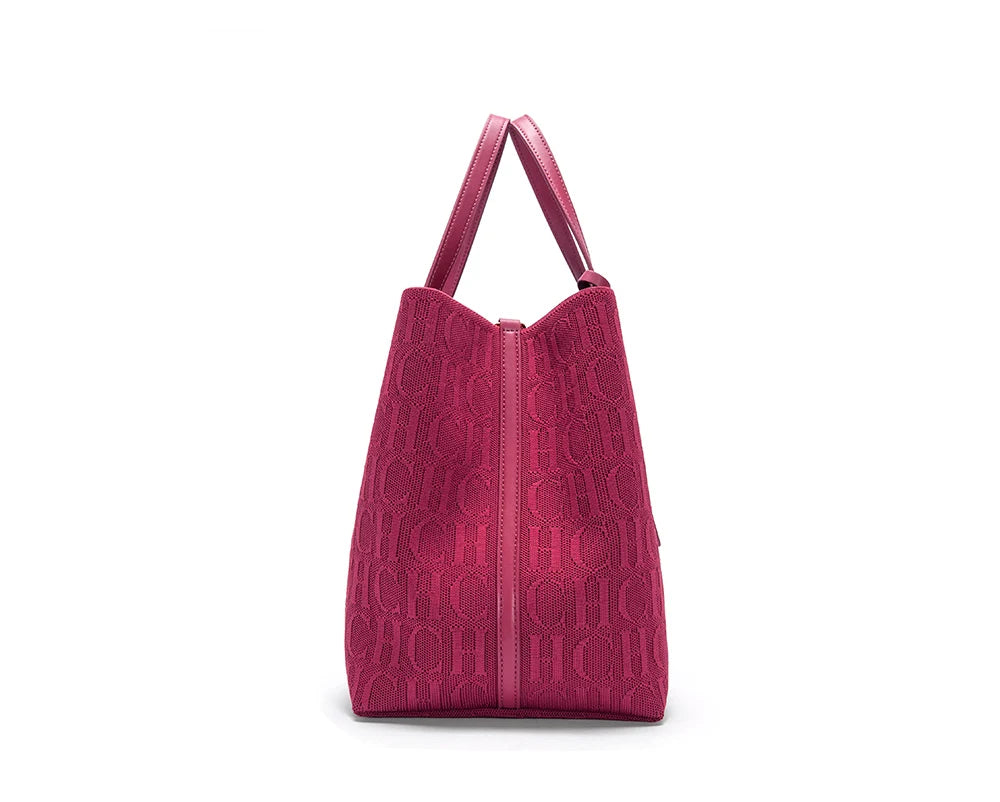 Cotton Classic Retro Tote | Luxury Brand Fur Decoration Large Capacity Bag Luxegan