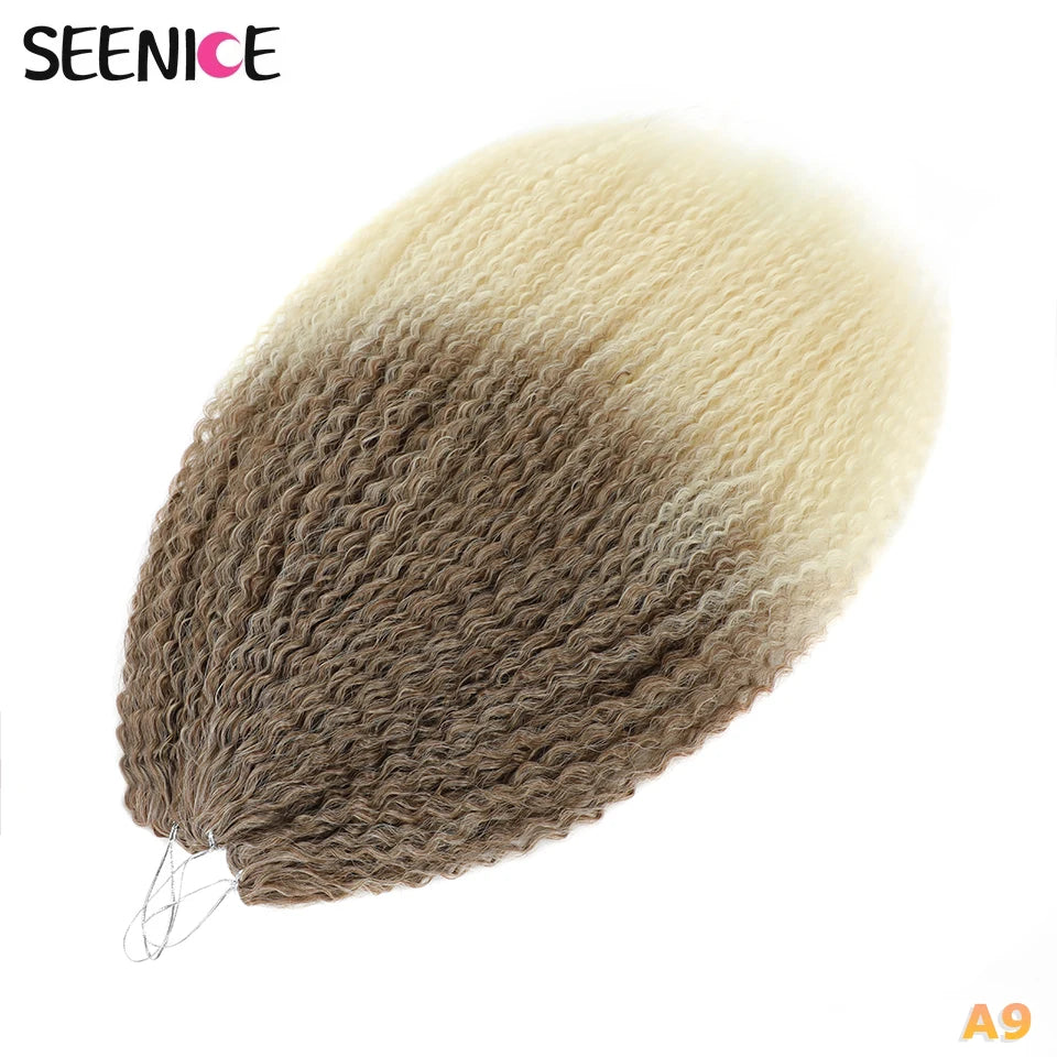 Afro Kinky Curly Crochet Braiding Hair Extensions – Ombre Synthetic Braids for Women | 20 & 28 - view 6