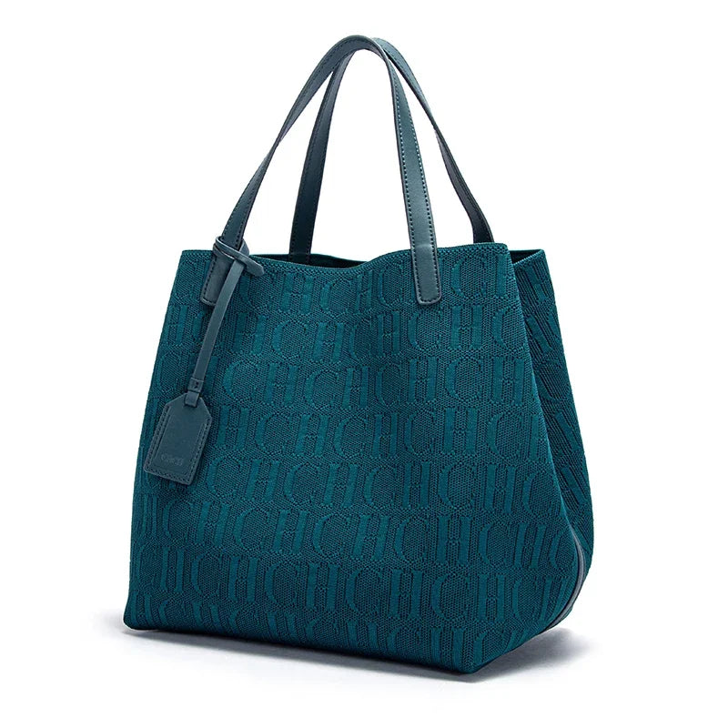 Ladies' Classic Shoulder Bag | Fashion Pure Color Handbag & Large Capacity Tote Luxegan
