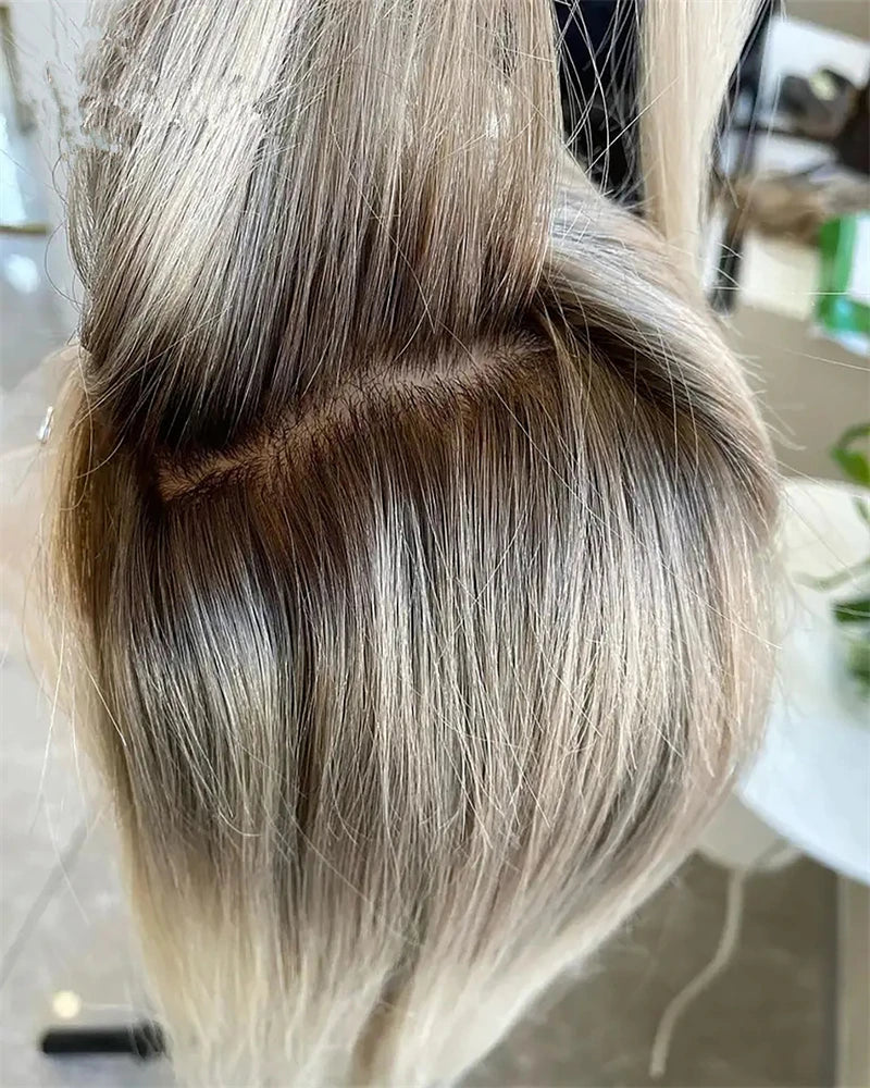 Long Platinum Ashy Blonde Wavy Synthetic Lace Front Wig - Glueless Wear-and-Go Soft Wave Wig - Futura Heat-Resistant Fiber Swiss Lace Wig for Women (Cosplay & Everyday Glam) Luxegan
