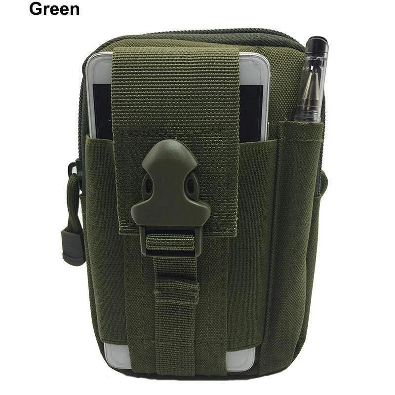 Nylon MOLLE Pouch Tactical Waist Pack Bag | Heavy-Duty Outdoor Phone Pocket Fanny Pack | Premium EDC Tool Bag for Outdoor Sports | Lightweight Utility Belt Pack for Running & Hiking Luxegan