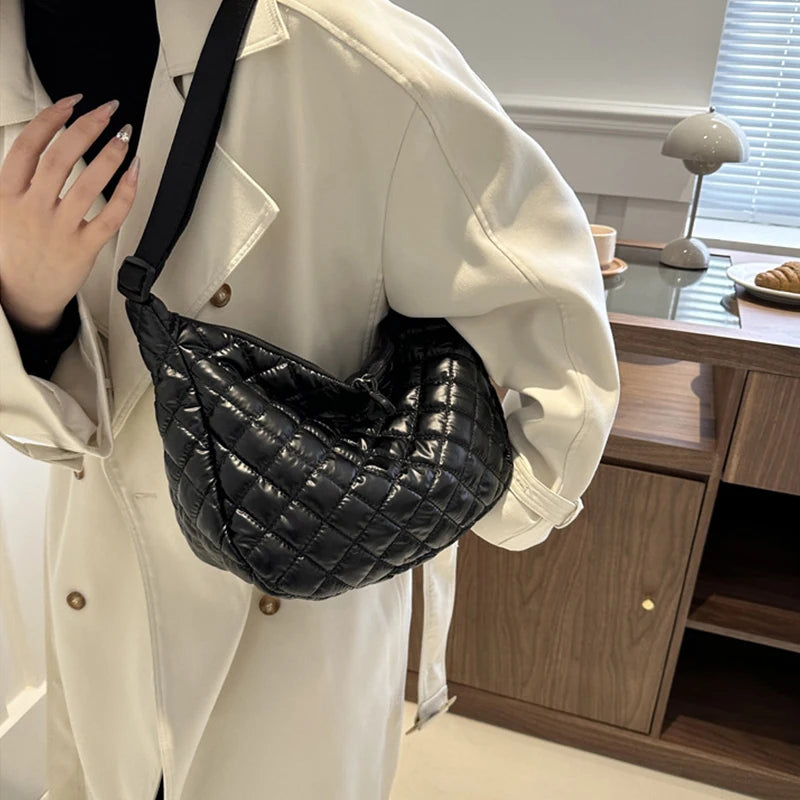 Space Cotton Shoulder Bag | Fashion Square Bag & Crossbody Bag Luxegan