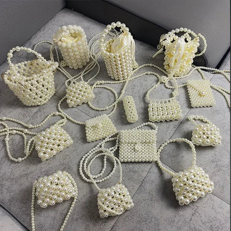 Heart Mini Bag | Cute Pearl Shoulder & Crossbody Bag Luxegan