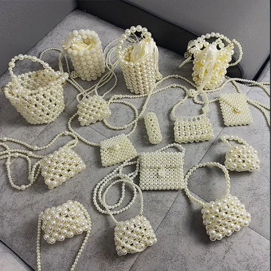 Heart Mini Bag | Cute Pearl Shoulder & Crossbody Bag Luxegan