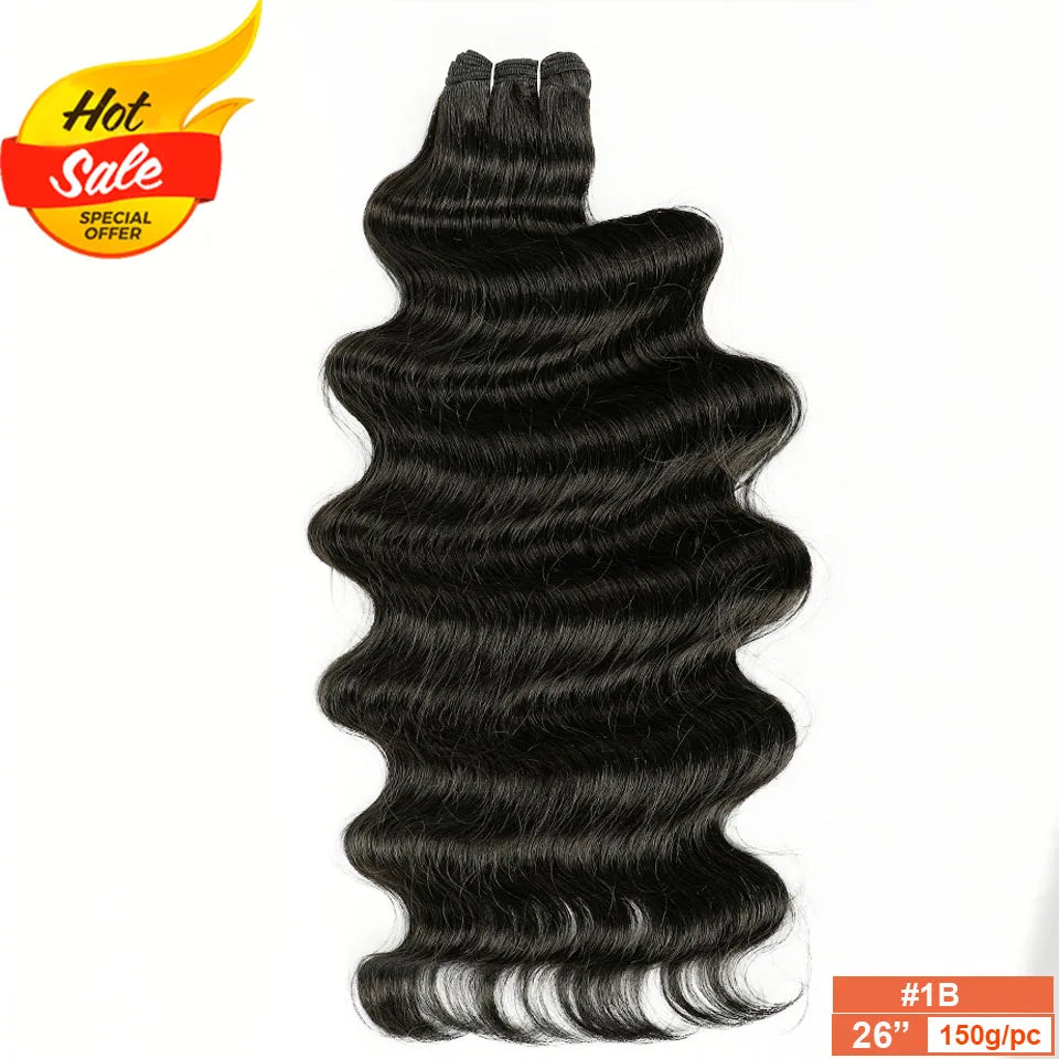 Synthetic Body Wave Hair Extensions | 26–30 Inch | 150–200g