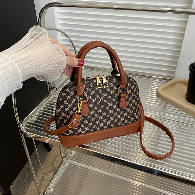 Small Plaid Shell Bag | Fashion Shoulder & Crossbody Purse Luxegan