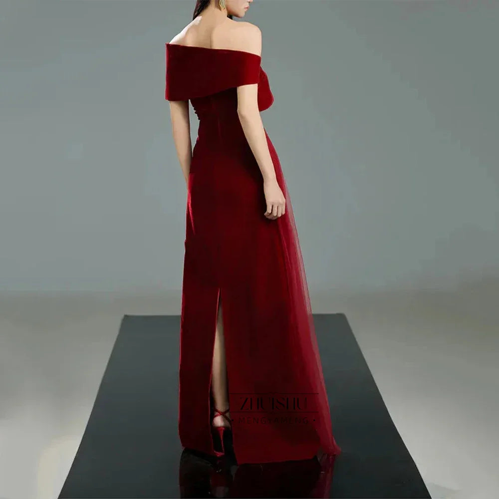 3D Flower Tulle Off-Shoulder Evening Gown | Backless Pearl Beaded Bespoke Formal Dress Luxegan