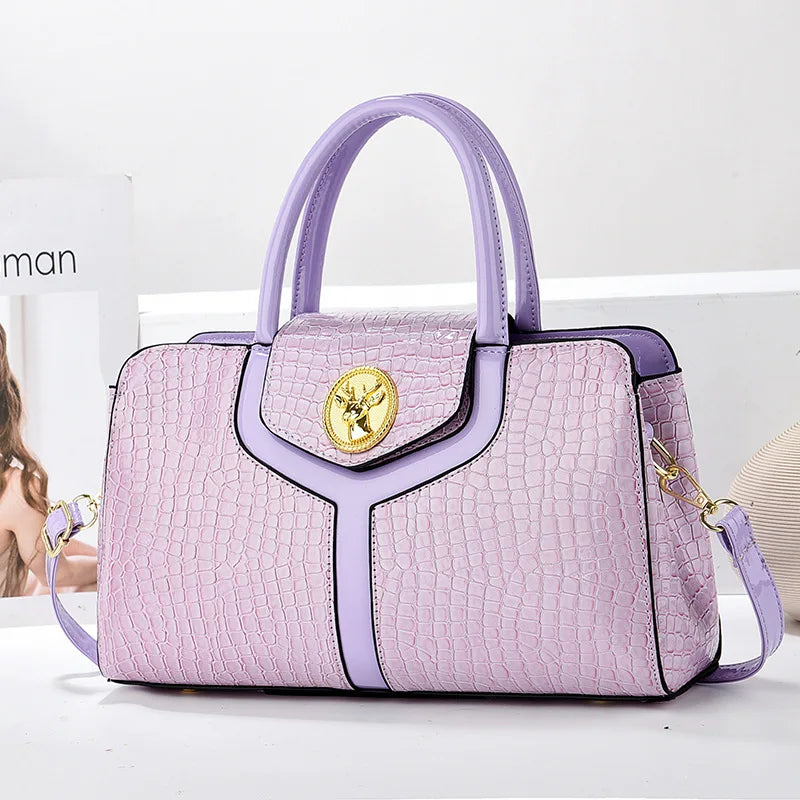 New Style Ladies Bag | Leather Luxury Handbags & Solid Color Shoulder Messenger Bags Luxegan