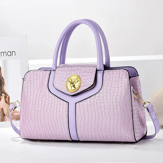 New Style Ladies Bag | Leather Luxury Handbags & Solid Color Shoulder Messenger Bags Luxegan