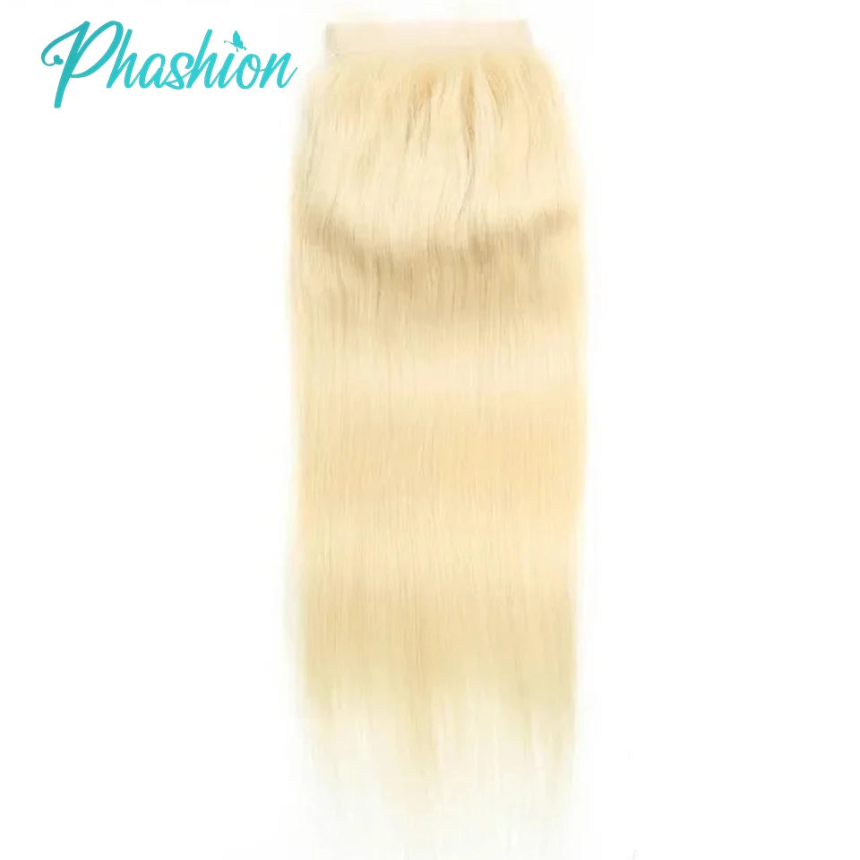 Phashion Blonde 5x5 Lace Closure 613 StraightWave 13x4 Lace Frontal Human Hair Hd Transparent  Pre Plucked Brazilian Remy Hair