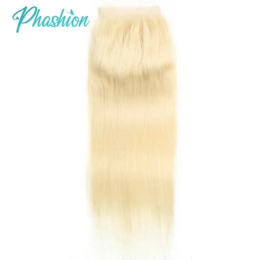 Phashion Blonde 5x5 Lace Closure 613 StraightWave 13x4 Lace Frontal Human Hair Hd Transparent  Pre Plucked Brazilian Remy Hair