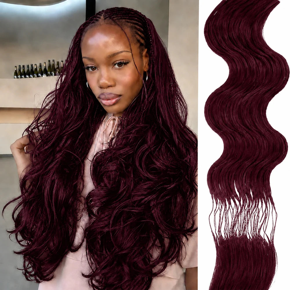 12A Body Wave Virgin Human Hair Crochet Extensions | Knotless Pre-Separated | 16-24in